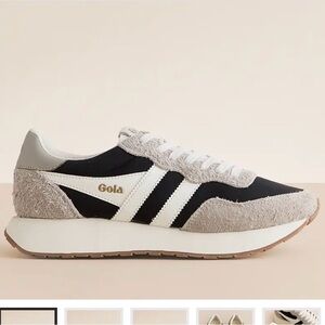 NWOT Gola Arizona Leather Sneaker size 8.5 - Black and White